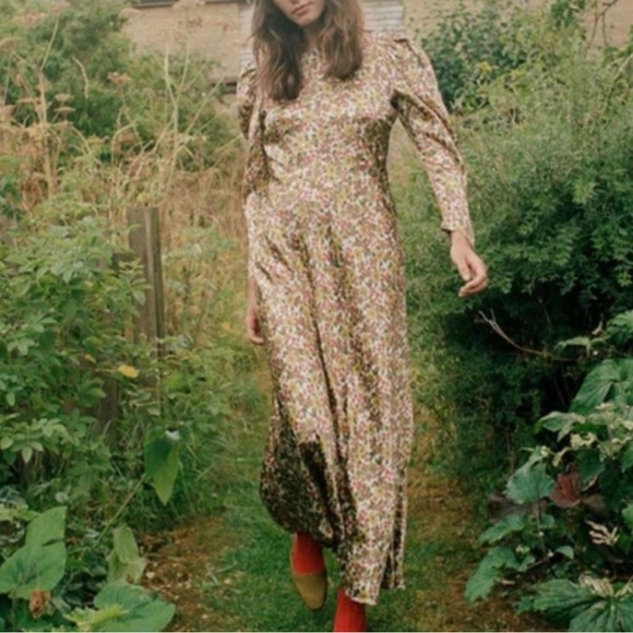 EUC Doen Vittoria Dress in Liberty Fabric Jennifer Spring Floral Sz M - Picture 3 of 9